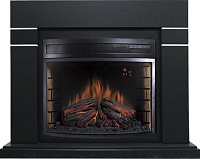 Электрокамин Royal Flame Lindos - Черный (Высота 985мм) с очагом Dioramic 28 LED FX